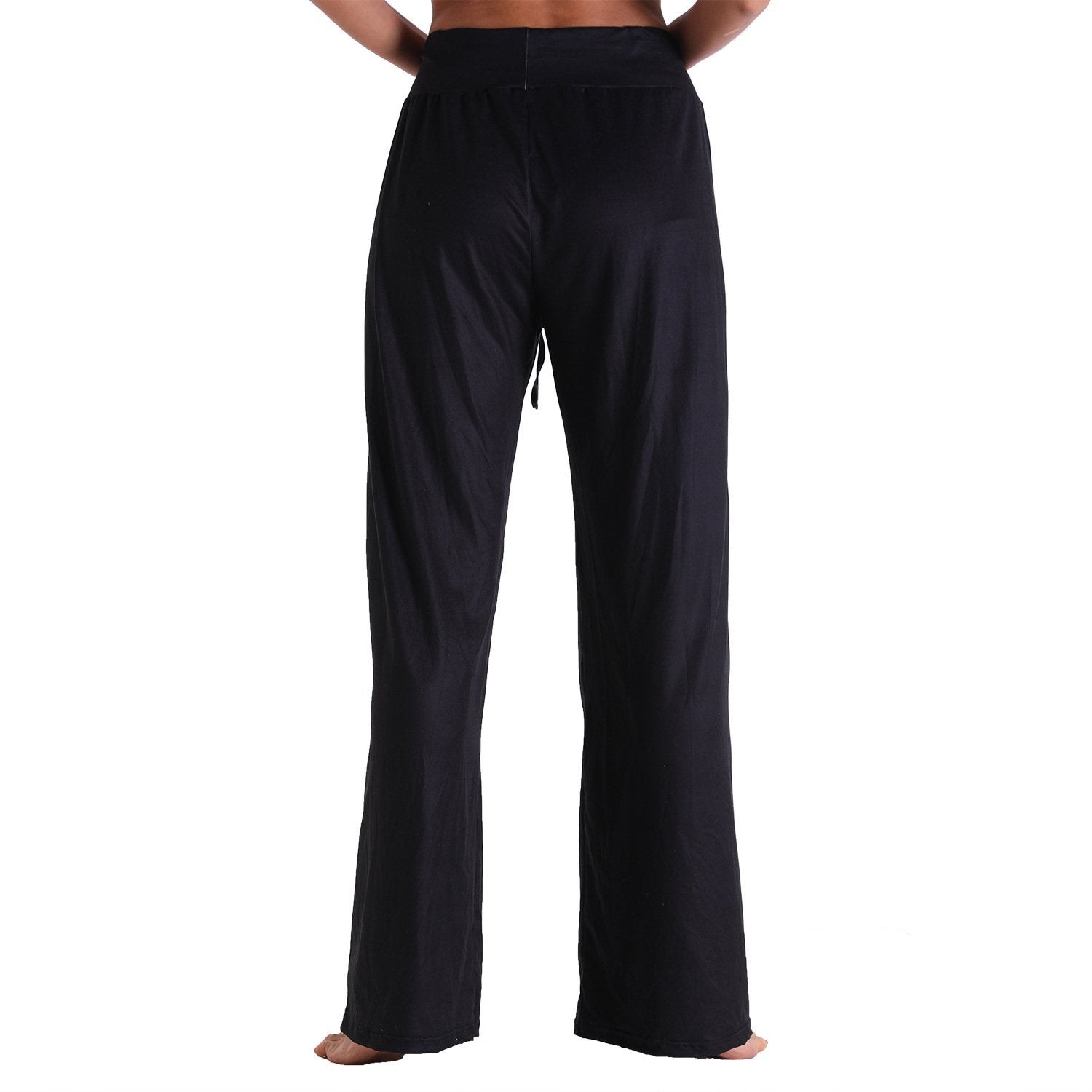 Casual Bandage Solid Loose Homewear Pajamas Pants