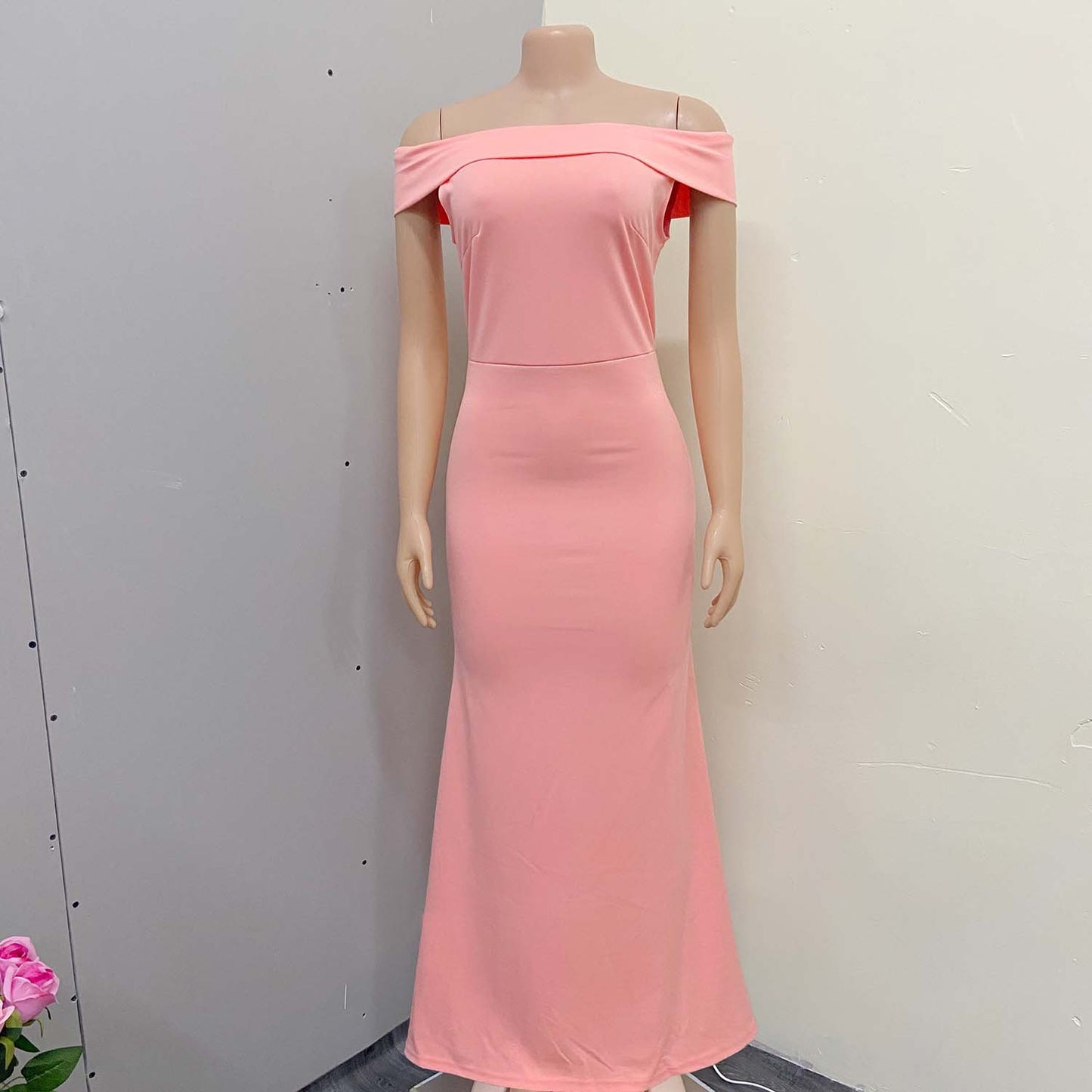 Off The Sholuder Plus Sizes Long Party Dresses for Women