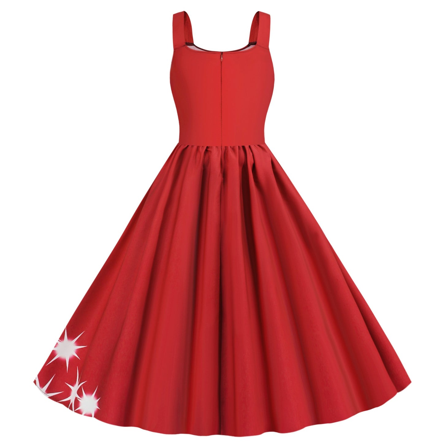 Sexy Tank Top Vintage Zipper Dresses-STYLEGOING