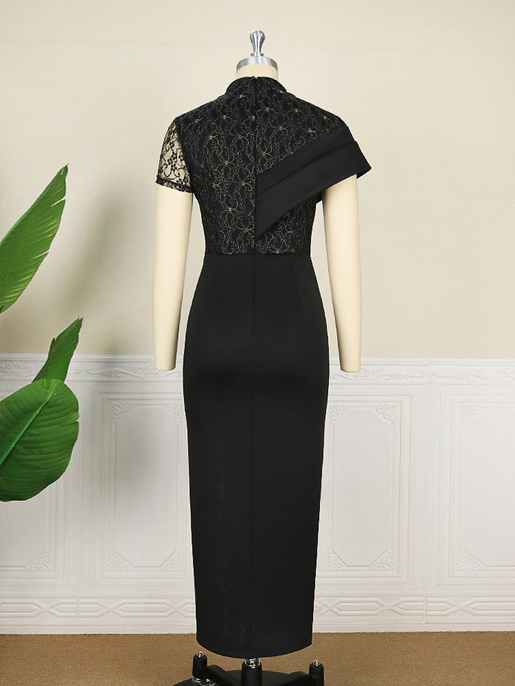 Vintage Lace Short Sleeves Party Dresses for Women