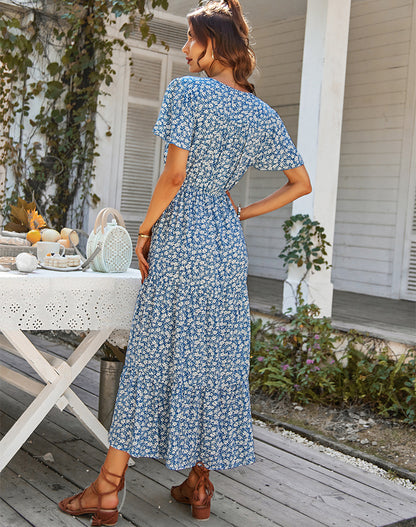 Summer Drawstring Holiday Dresses for Women