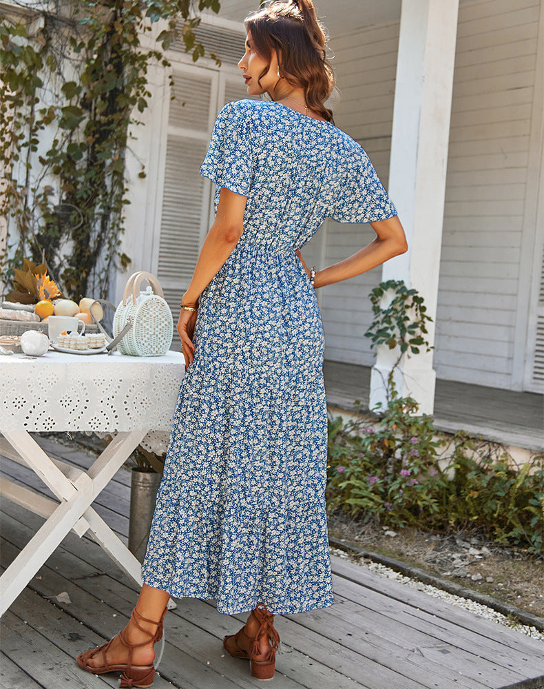 Summer Drawstring Holiday Dresses for Women