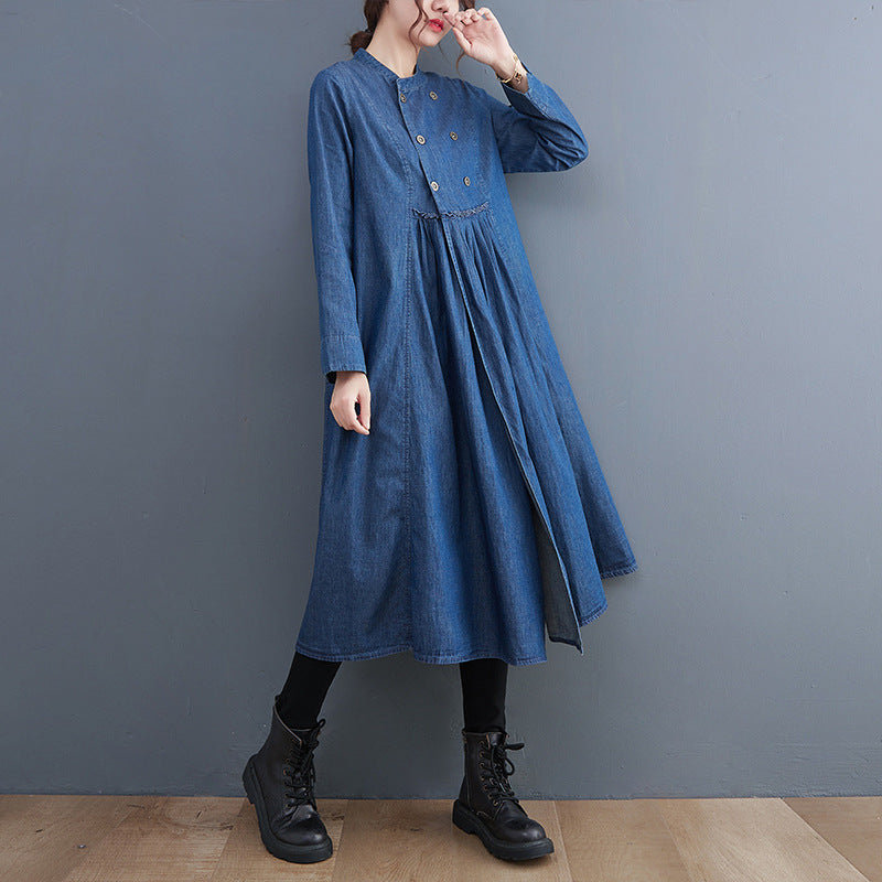 Women Plus Sizes Fall Long Dresses