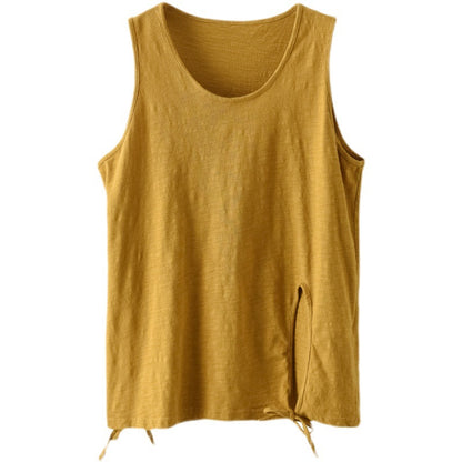 Vintage Cotton Sleeveless Women Crop Tops