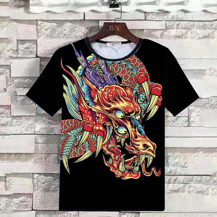 Summer 3D Animal Print Men T Shirts-STYLEGOING