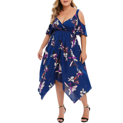 Summer Chiffon Women Plus Sizes Dresses