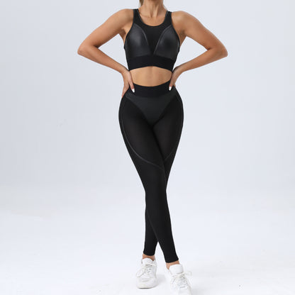 Sexy Black Two Pieces Sport Suits for Women