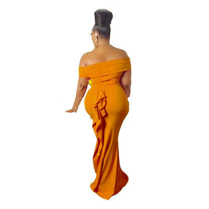 Off The Sholuder Plus Sizes Long Party Dresses for Women