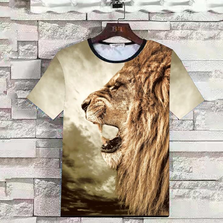 Summer 3D Animal Print Men T Shirts-STYLEGOING