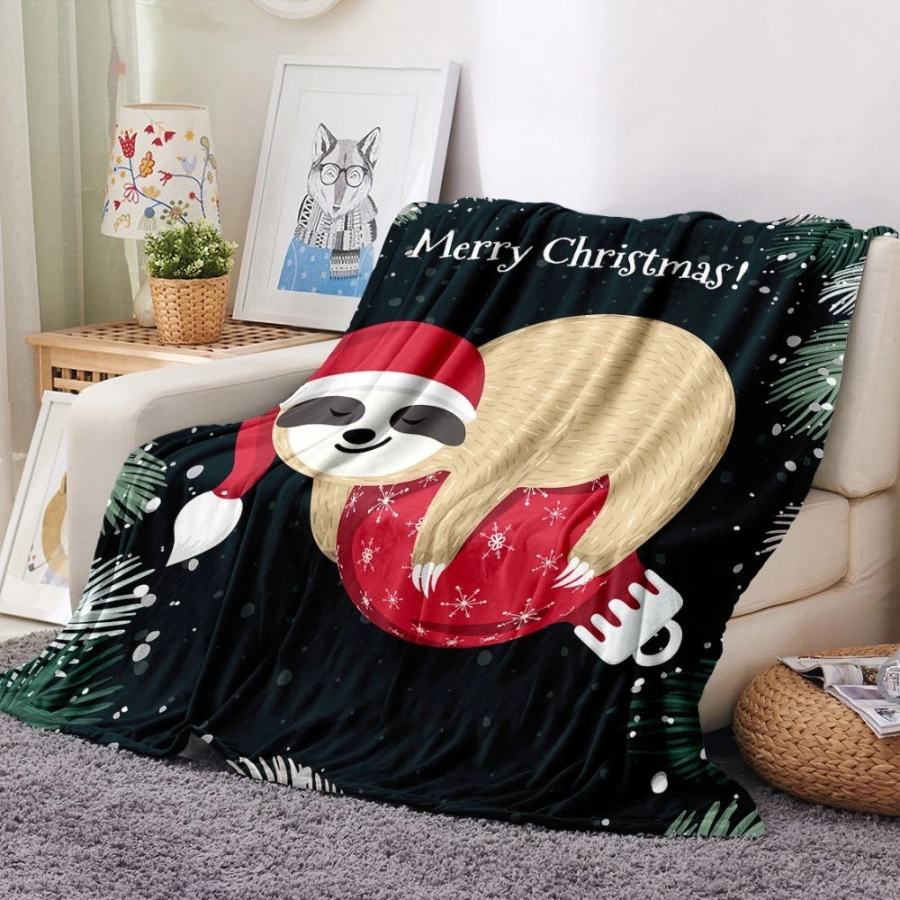 Merry Christmas Fleece Blankets for Gifts