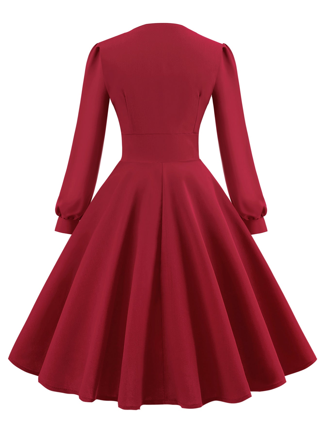 Vintage Long Sleeves Dresses with Button