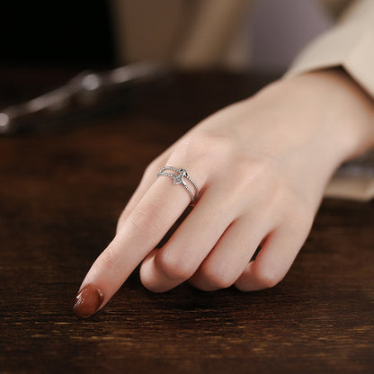 Vintage Hip Hop Cross Design Sterling Sliver Rings for Women