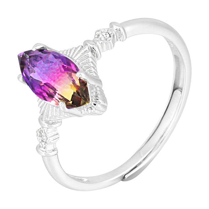 Fashion Colorful Sterling Silver Rings for Women