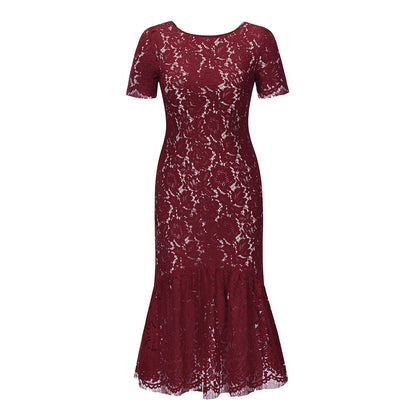Sexy Backless Elegant Lace Dresses for Women