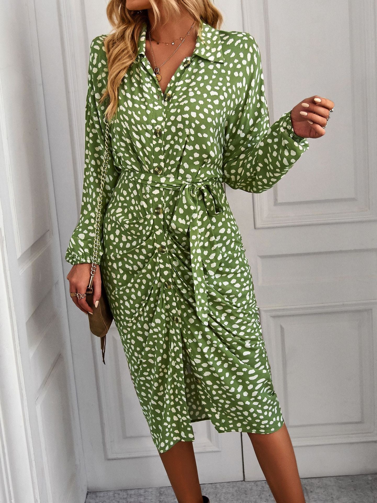 Designed Floral Print Summer Shirts Dresses