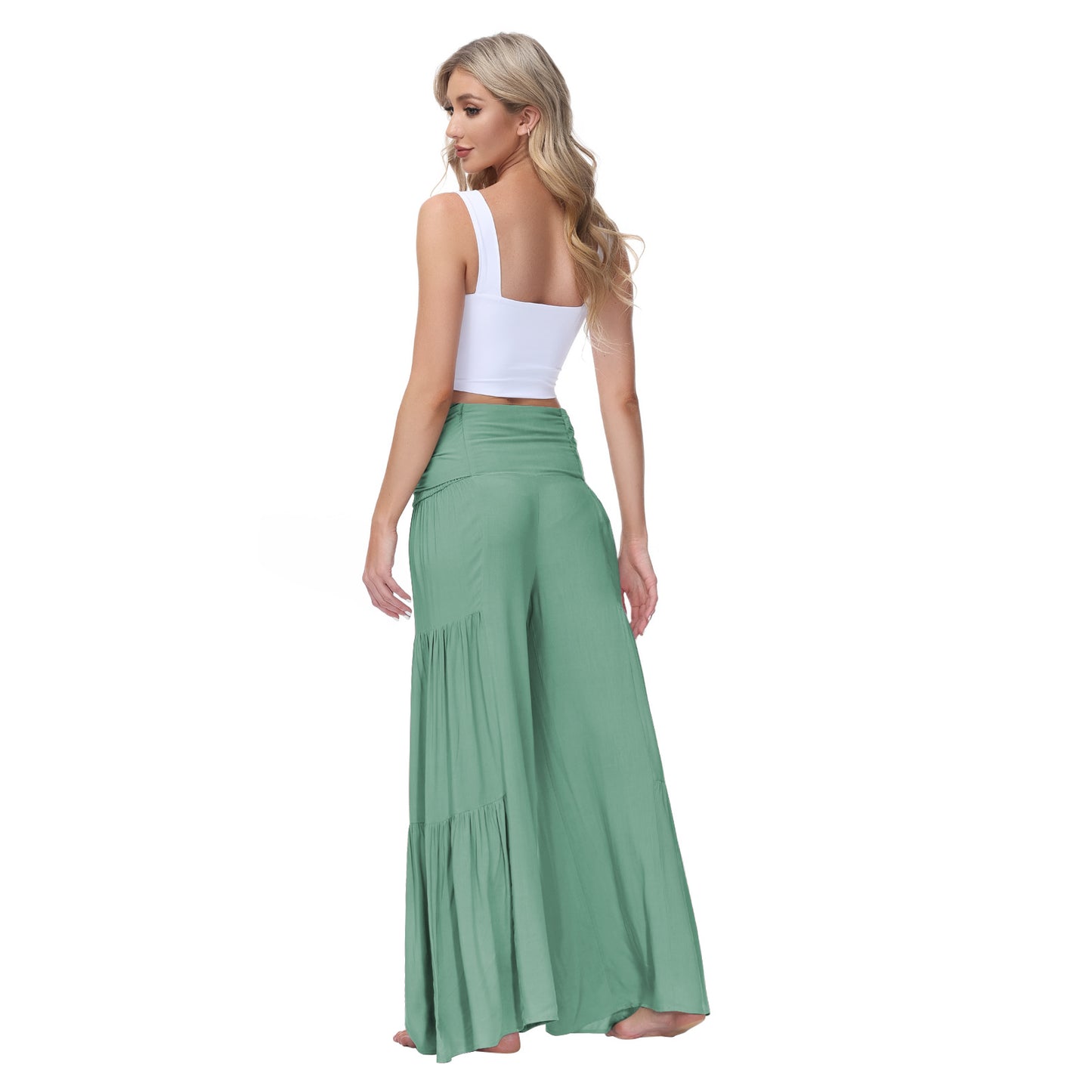 Casual Elastic Waist Loose Pants for Women