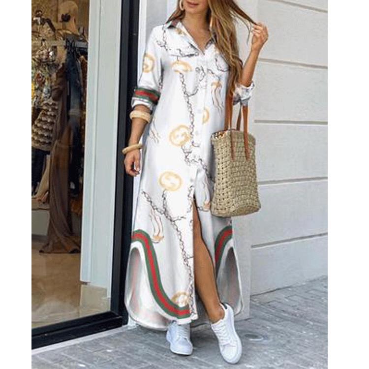 Leisure Fashion T Shirt Long Dresses-STYLEGOING