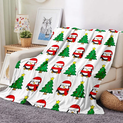 Merry Christmas Fleece Blankets for Gifts