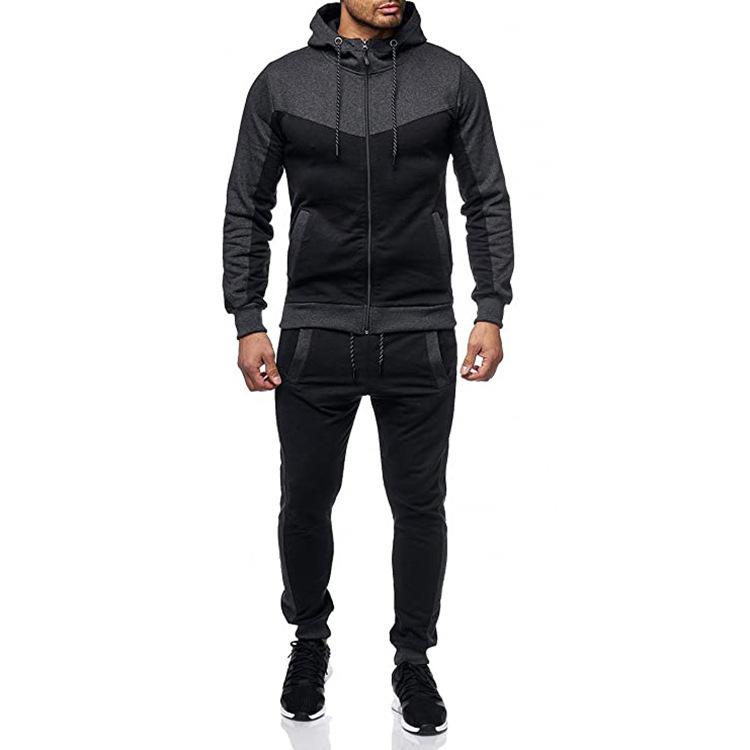 Casual Fall Men Hoody Sports Suits-STYLEGOING