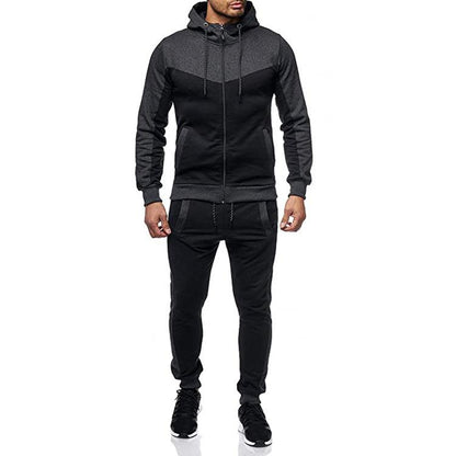 Casual Fall Men Hoody Sports Suits-STYLEGOING