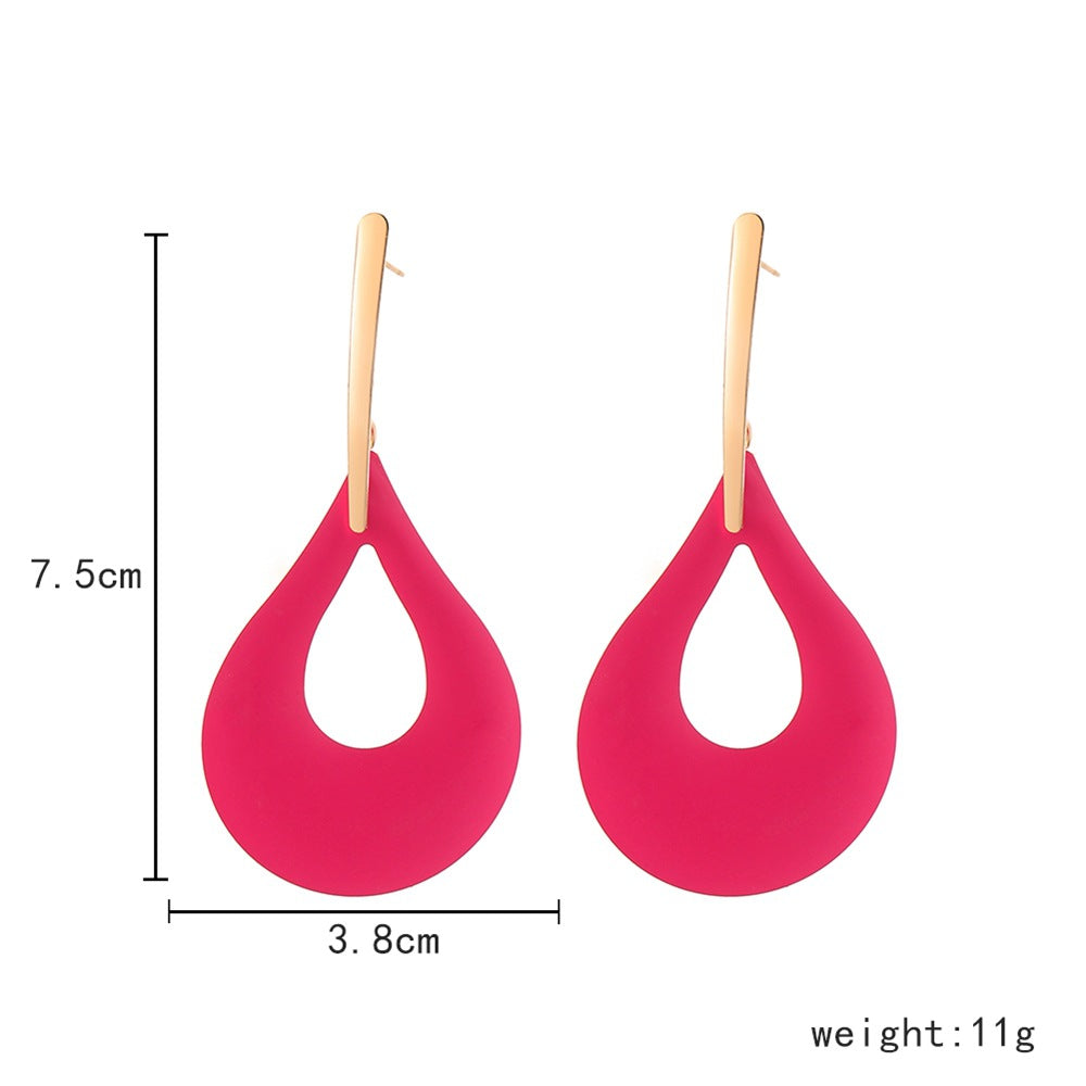Fashion Geometry Design Women Drop Earrings