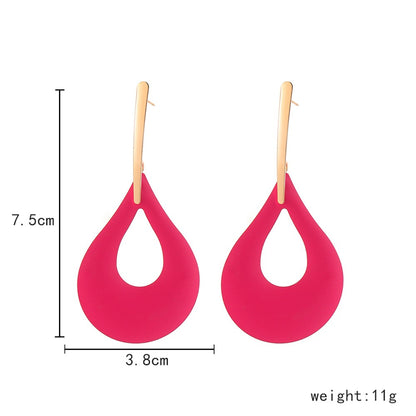 Fashion Geometry Design Women Drop Earrings