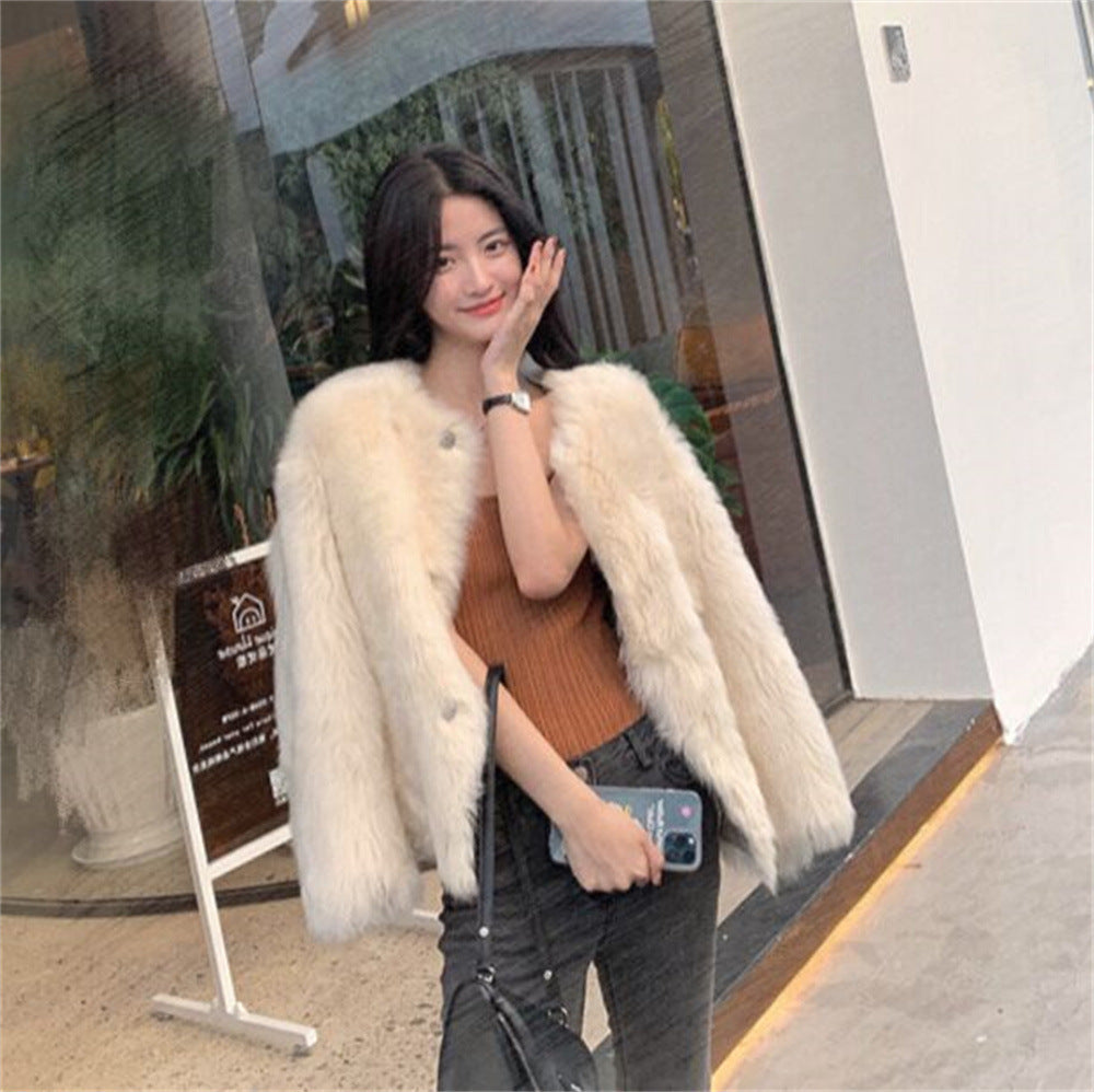Warm Fur Short Coats for Women