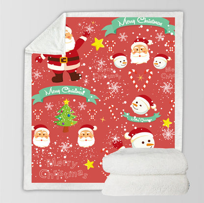Merry Christmas Santa Claus Lovely Fleece Blanket