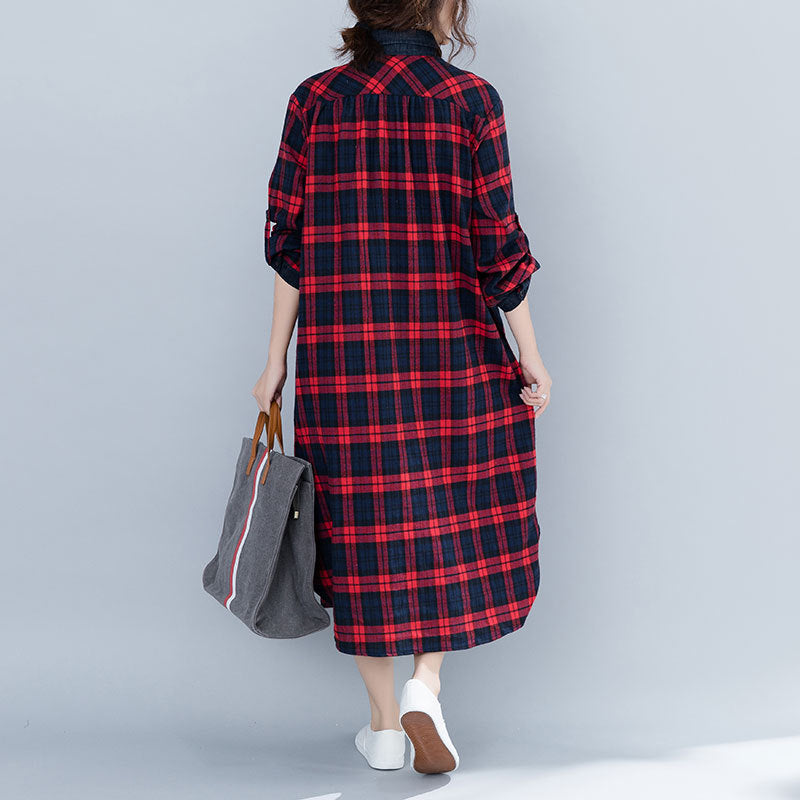 Vintage Plus Sizes Long Sleeves Shirts Dresses