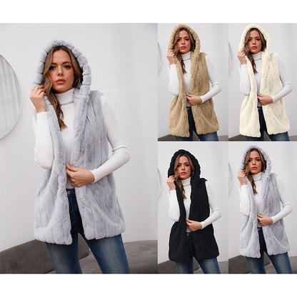 Fashion Artificial Fur Winter Sleeveless Vest