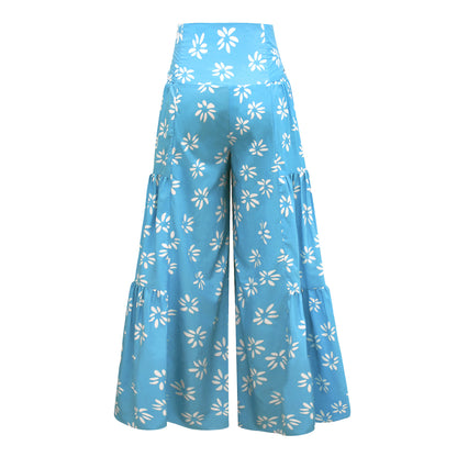 Casual Dyed Trumpet Pants for Women
