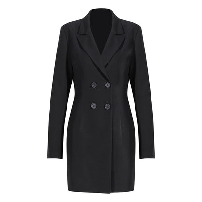 Black Blazer Overcoat and Designed Tulle Skirts