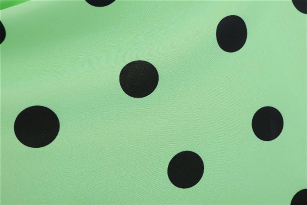 Casaul Sleeveless Dot Print Vintage Dresses-STYLEGOING