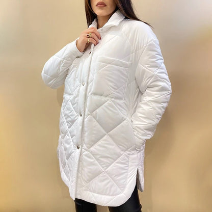 Winter Cotton Colorful Overcoats for Women