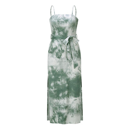 Summer Dyed Casual Midi Dresses-STYLEGOING