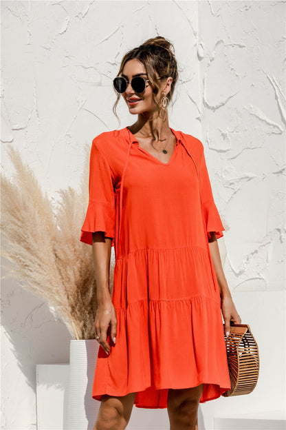 Casual Short Cake Style Daily Dresses