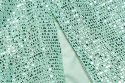 Sexy Light Green Split Front Evening Party Dresses