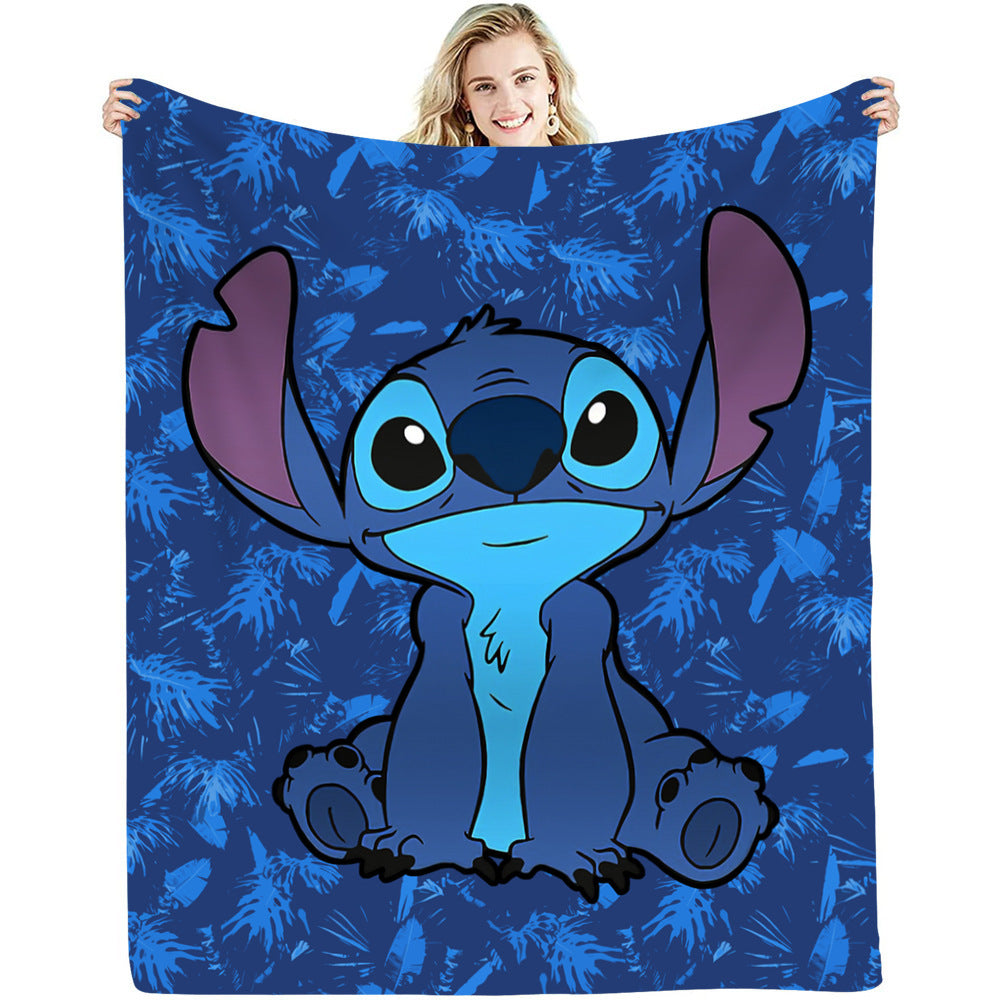 Cartoon Design Fleece Throw Blankets for Christmas