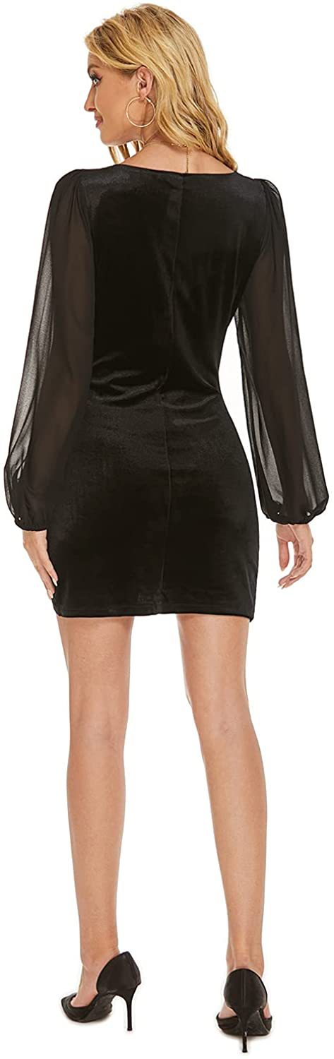 Sexy Long Sleeves Women Mini Party Dresses