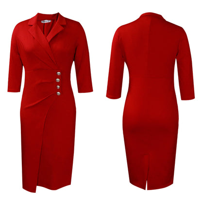 Elegant Office Lady Pencil Sheath Dresses