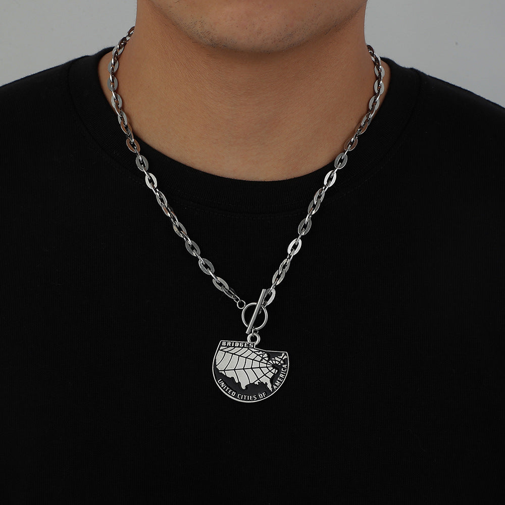 Fashion Hip Top Style Pearl Necklace for Men