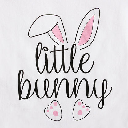 Easter Day Summer Girls Dresses Withe Letter&rabbit Design