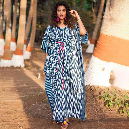 Casual Strawtring Waist Beachwear Cover Ups Dresses