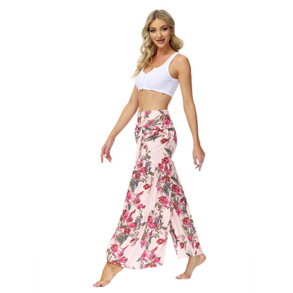 Casual Dyed Trumpet Pants for Women
