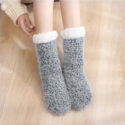 Winter Velvet Warm Sleep Socks for Women