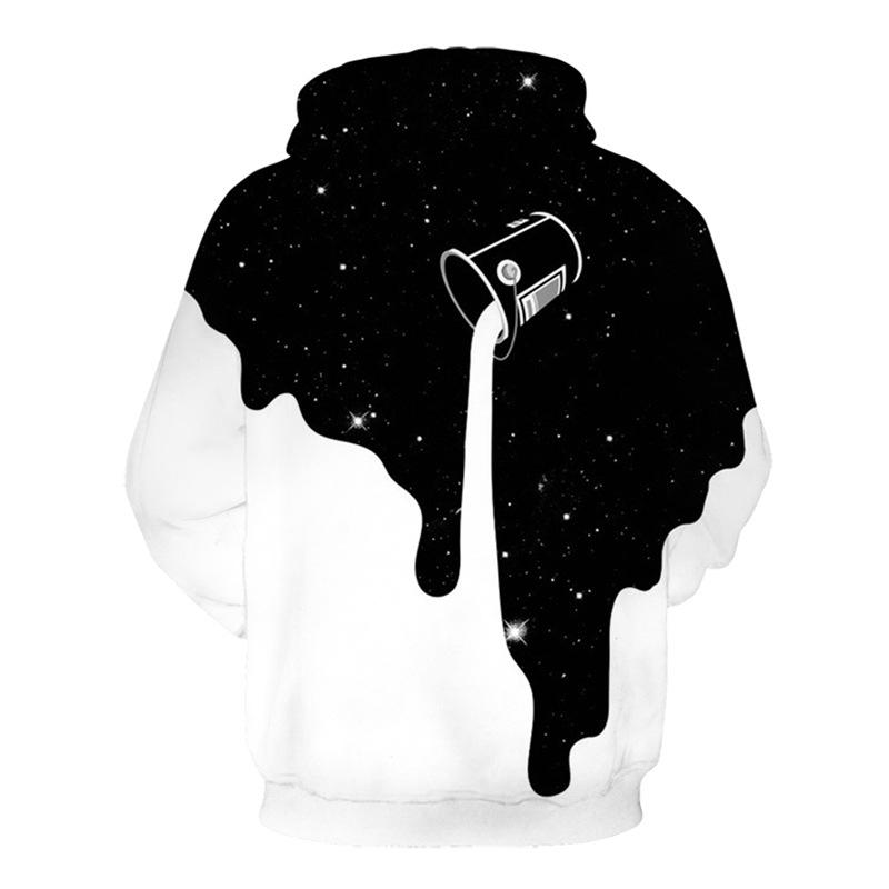 Casual Round Neck 3D Print Hoodies for Lovers-STYLEGOING