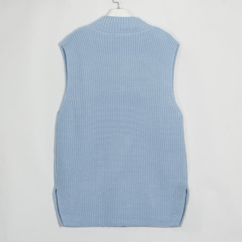 Women Sleeveless Knitted Vest