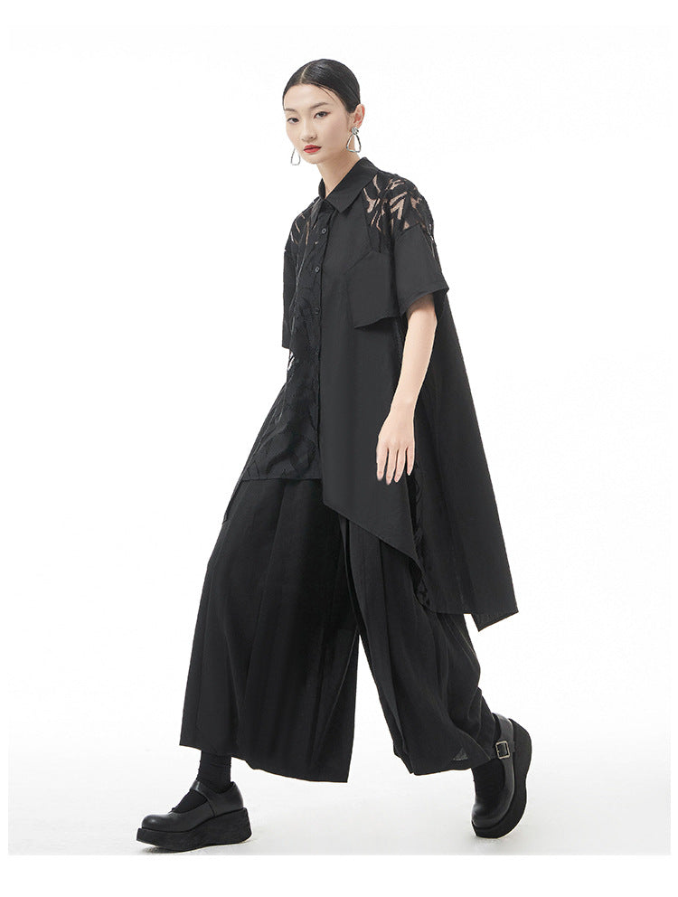 Designed Summer Lace Women Short Sleeves Shirts