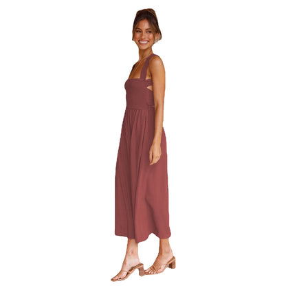 Sexy Backless Off The Shoulder Summer Linen Dresses