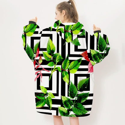 3D Plants and Flowers Cozy Sleeves Blanket-Plant-8-Adult-Free Shipping at meselling99